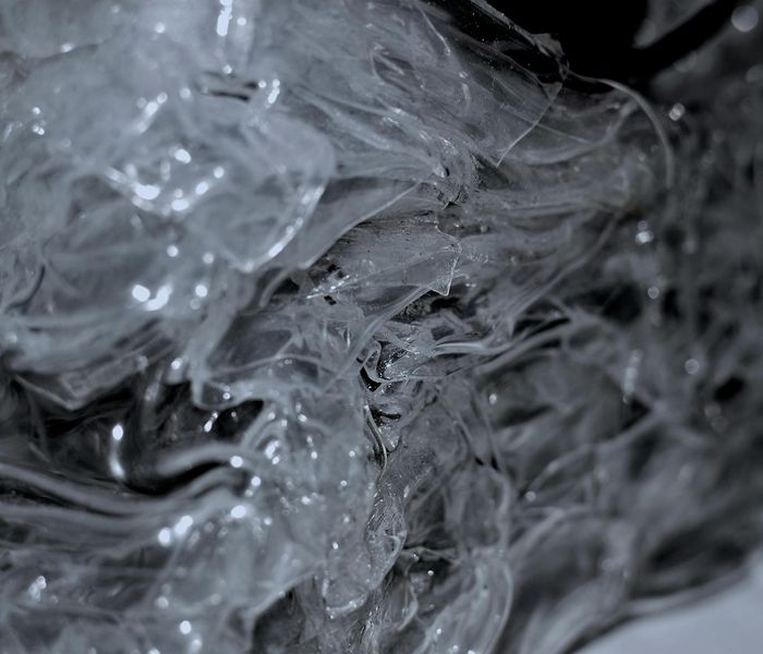 Abstract ice crystals representing clarity of mind